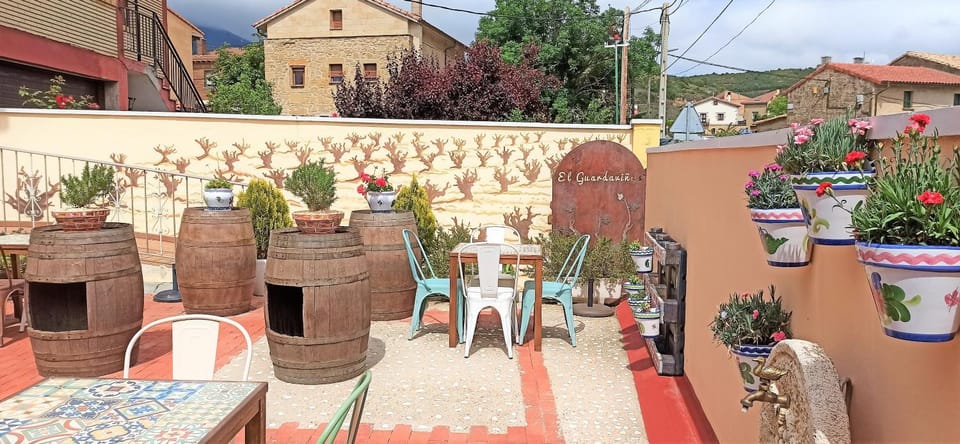 Property building, Patio, Natural landscape, Balcony/Terrace