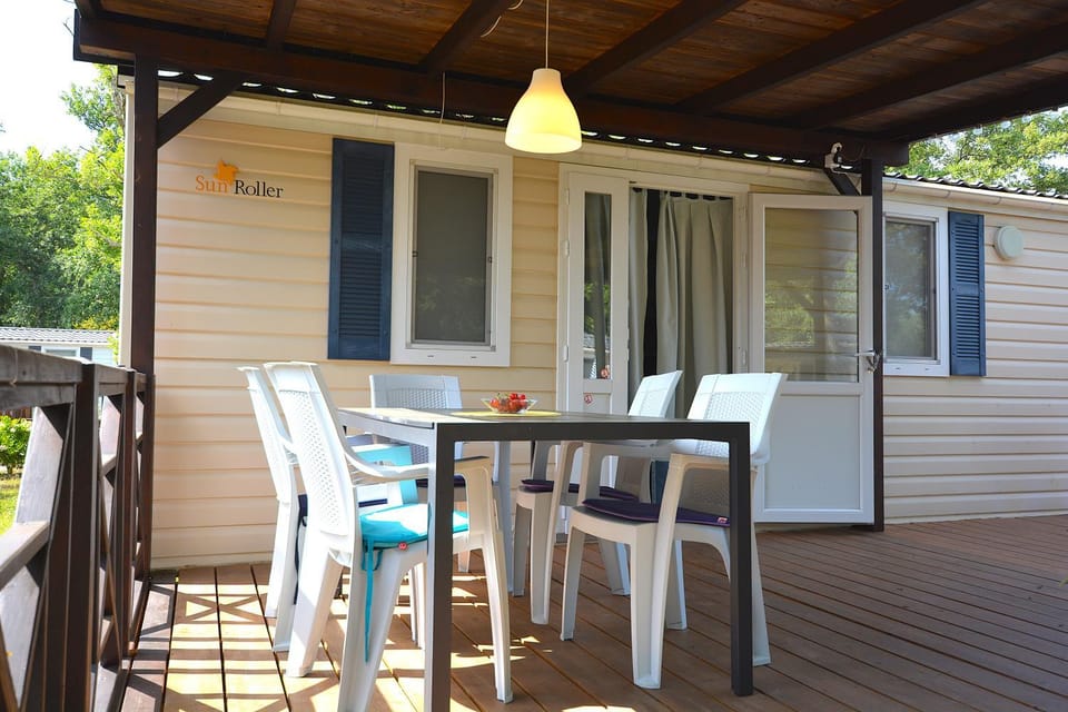 Eden Mobilhome with XXL Terrace in Naturist Resort Solaris FKK Campground/ 
RV Resort in Istria County