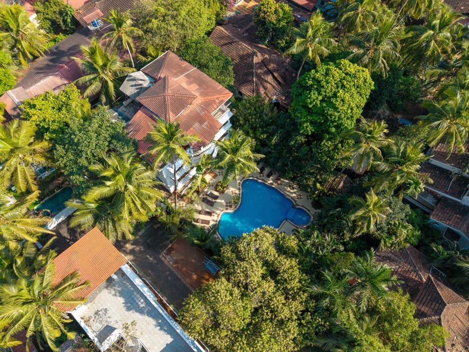 Property building, Bird's eye view, Garden, Garden view, Pool view, Swimming pool