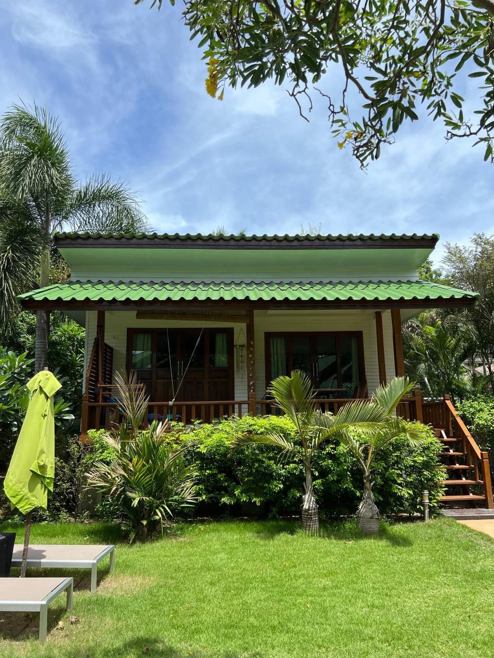 Property building, Garden view
