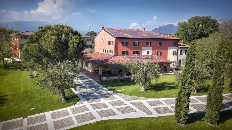 Property building, Facade/entrance, Spring, Day, Bird's eye view, Garden view, Street view
