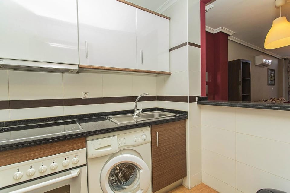 Kitchen or kitchenette, dishwasher, pet friendly, stove, washing machine