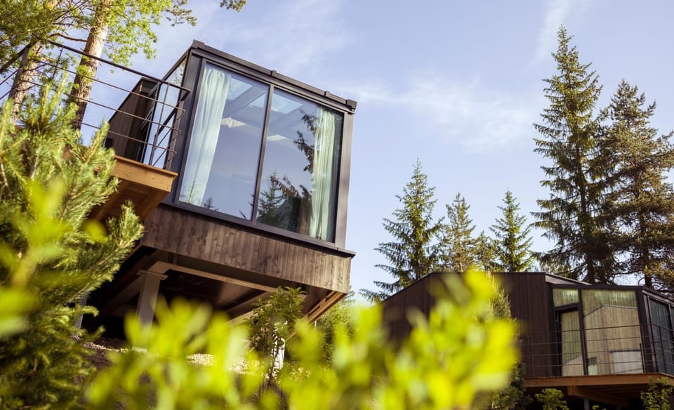 Skyview Chalets am Camping Toblacher See Chalet in Trentino-South Tyrol