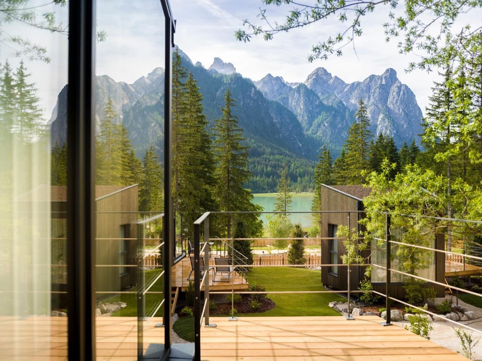 Skyview Chalets am Camping Toblacher See Chalet in Trentino-South Tyrol