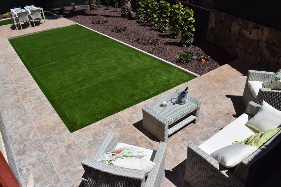 Patio, BBQ facilities, Pool view