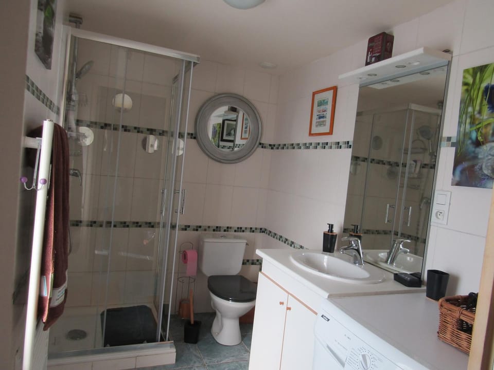 Shower, Toilet, Bathroom, towels