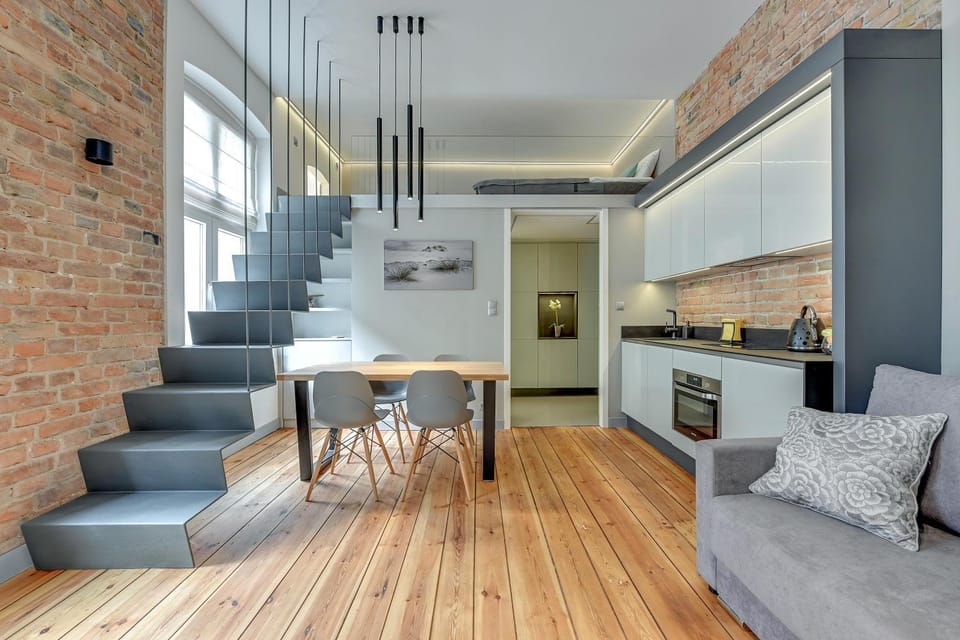 TV and multimedia, Kitchen or kitchenette, Living room, Seating area, Dining area