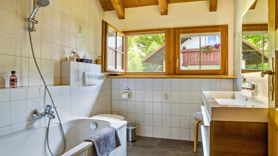 Bathroom, Living room