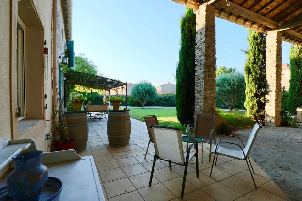 Patio, Summer, Balcony/Terrace, Decorative detail, On site, Garden view, Sunrise