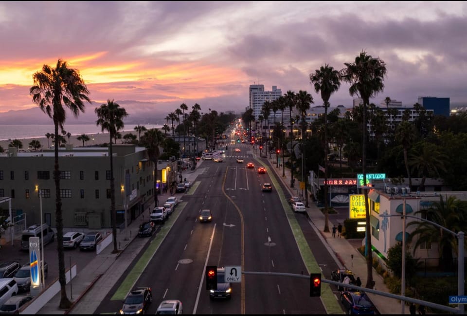 Neighbourhood, Natural landscape, Bird's eye view, City view, Street view, Sunset