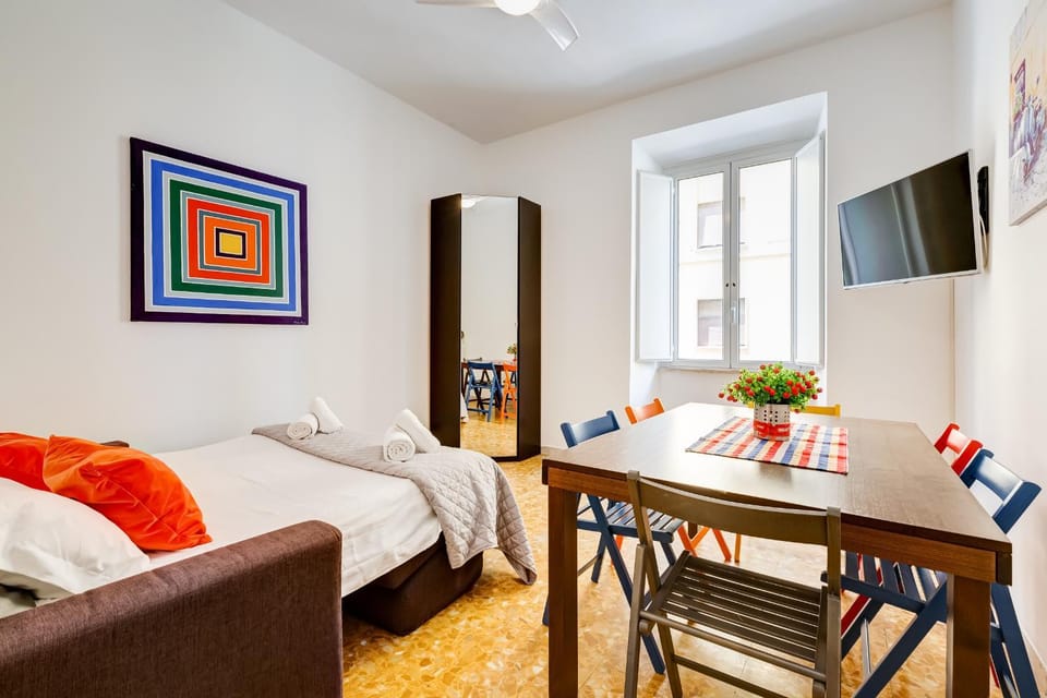 Bed, Living room