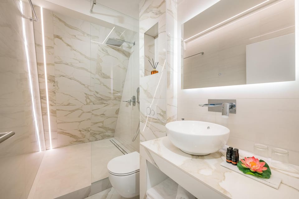 Shower, Toilet, Bathroom, towels
