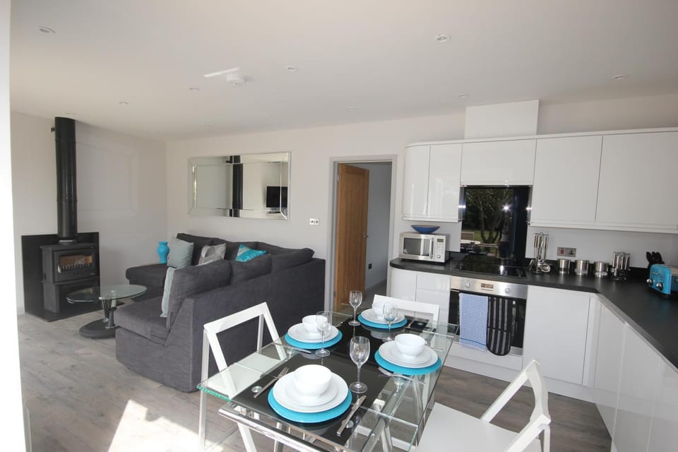 Coffee/tea facilities, Kitchen or kitchenette, Seating area, Dining area, dishwasher, minibar, pet friendly, stove, toaster, washing machine