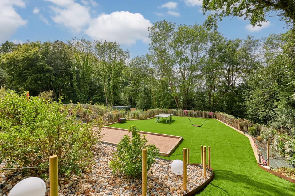 Spring, Children play ground, Garden