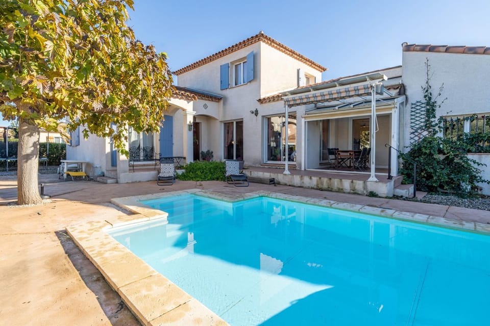 Property building, Living room, Swimming pool