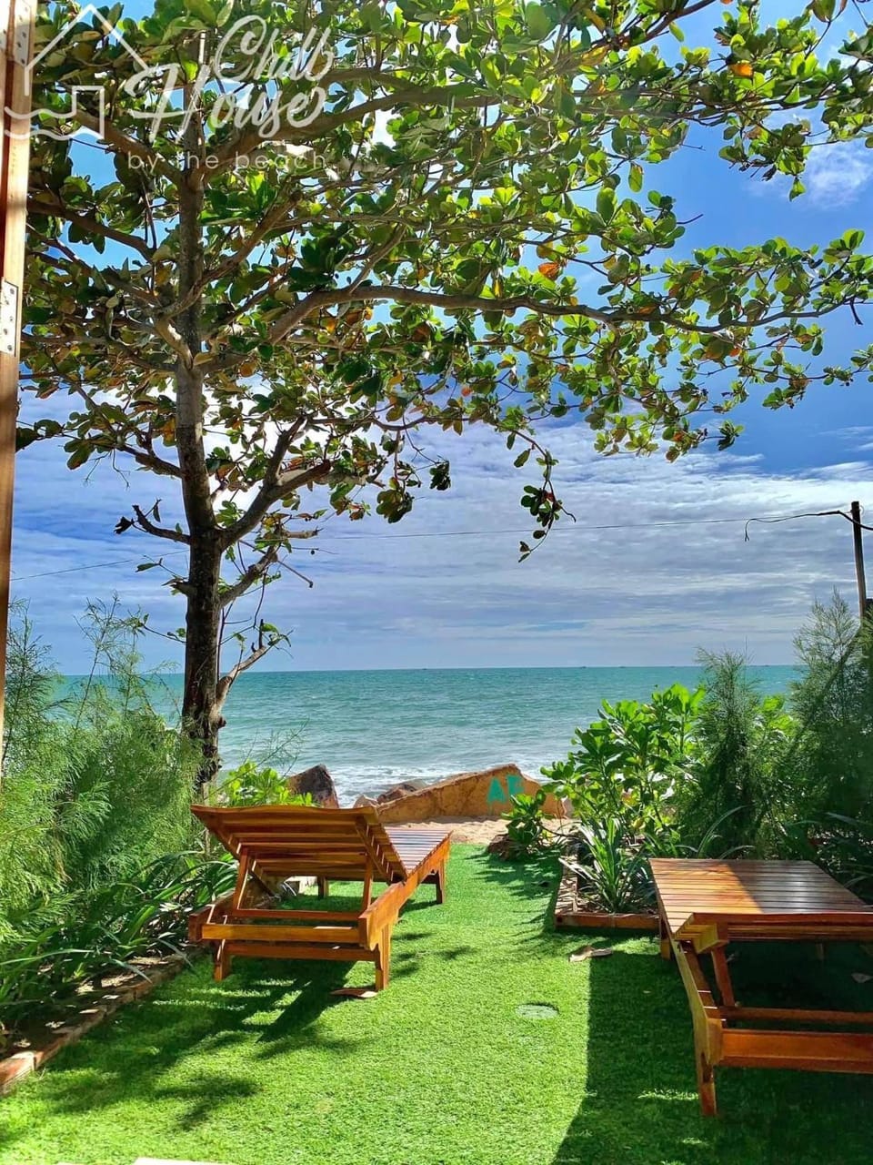 Natural landscape, Garden, Balcony/Terrace, Garden view, Sea view, sunbed