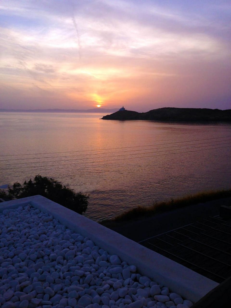 Summer, Sea view, Sunset