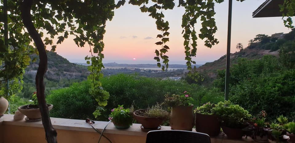 Property building, Sunset