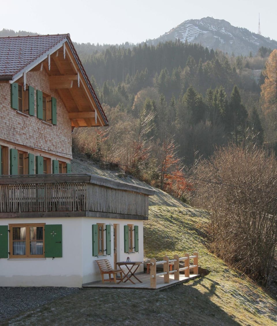 Property building, Balcony/Terrace, Autumn