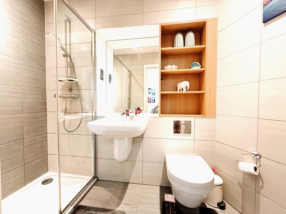 Shower, Toilet, Decorative detail