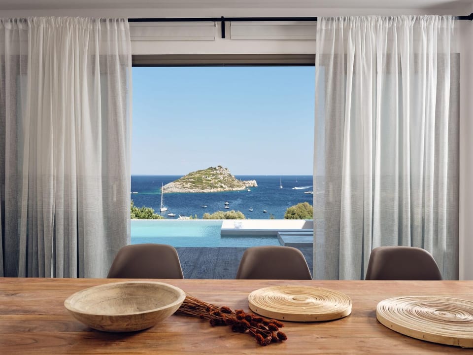 Dining area, Sea view, Dinner