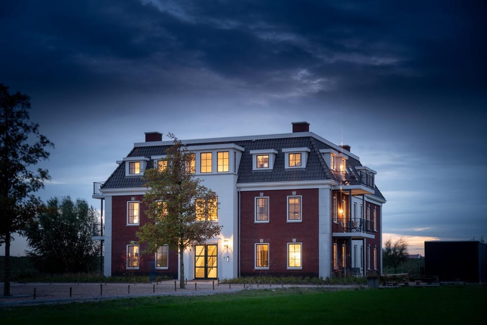 Property building, Sunset