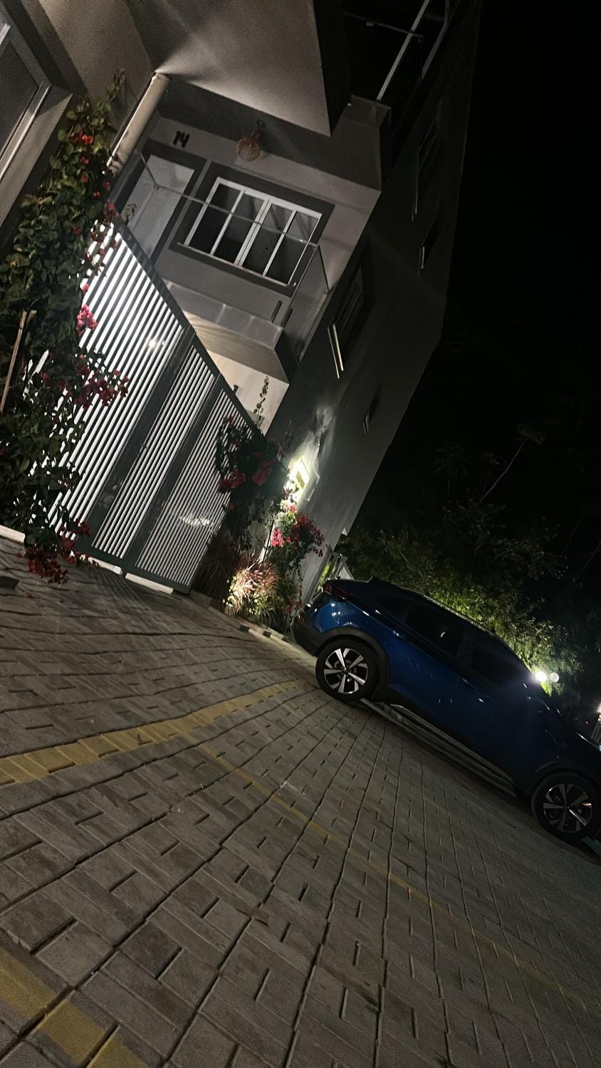 Property building, Night, Parking