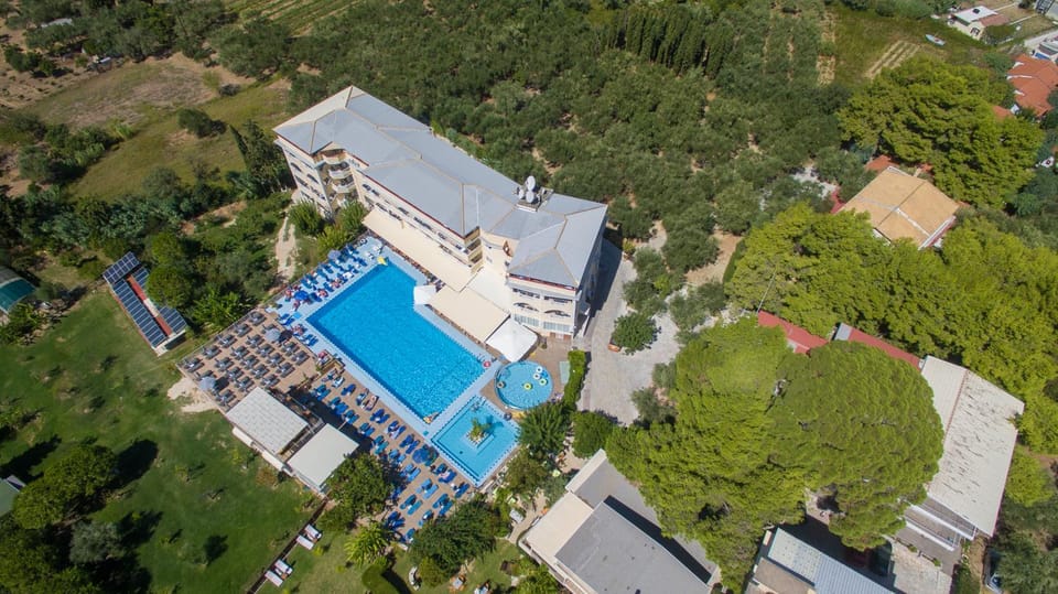 Property building, Bird's eye view, Pool view