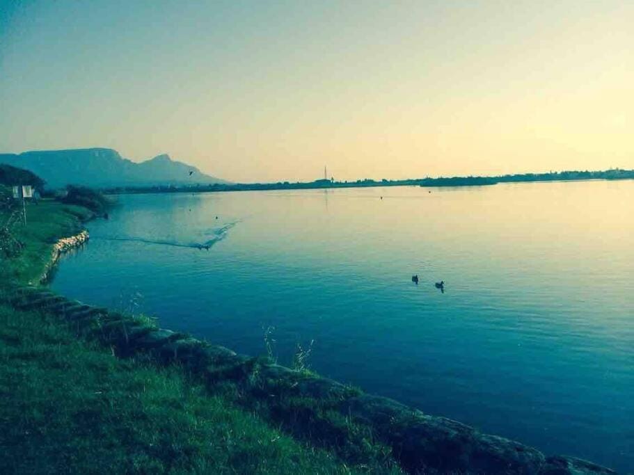 Natural landscape, Canoeing, Mountain view