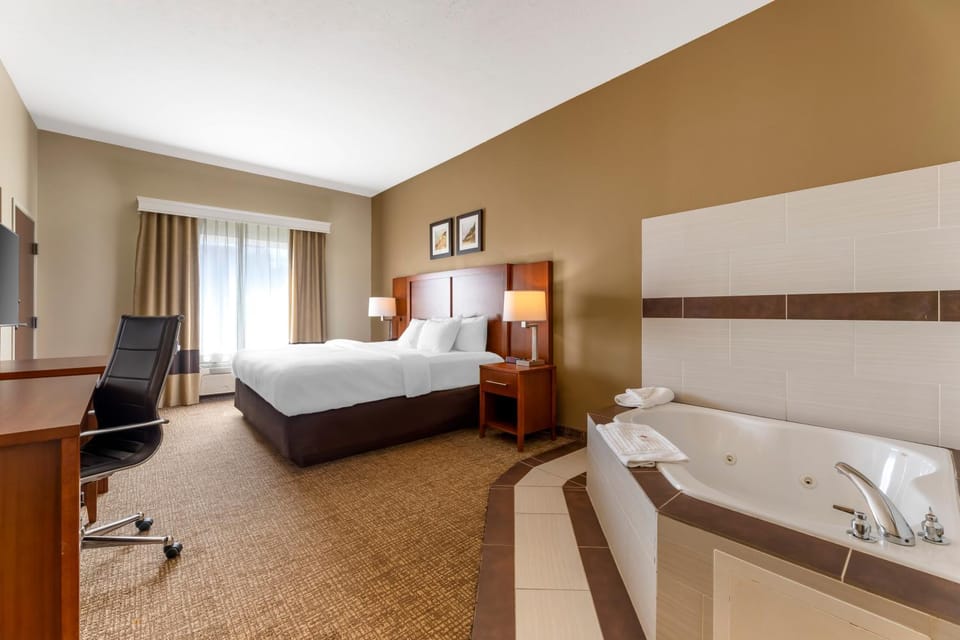 Photo of the whole room, Bedroom, towels