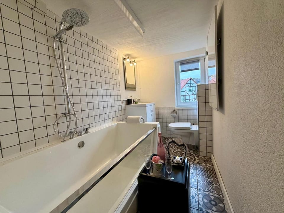 Bathroom, Living room