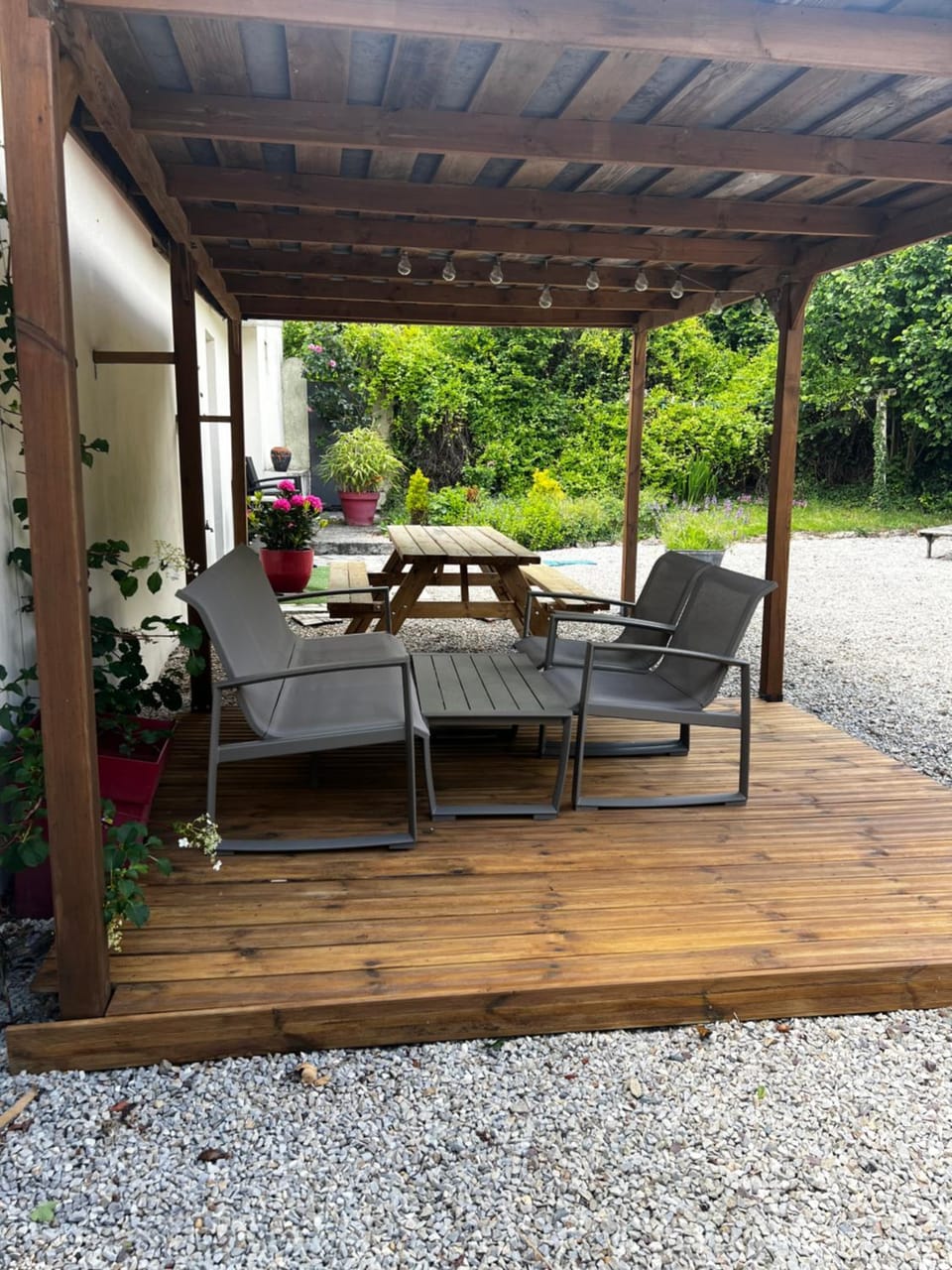 Patio, Day, Garden, Garden view