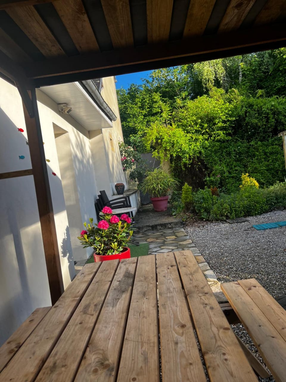 Property building, Patio, Garden view