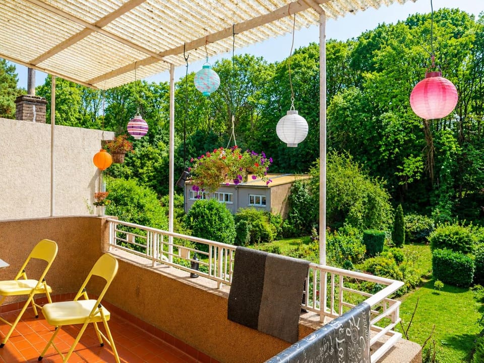 Patio, Spring, Day, Natural landscape, Garden, View (from property/room), Balcony/Terrace, Garden view