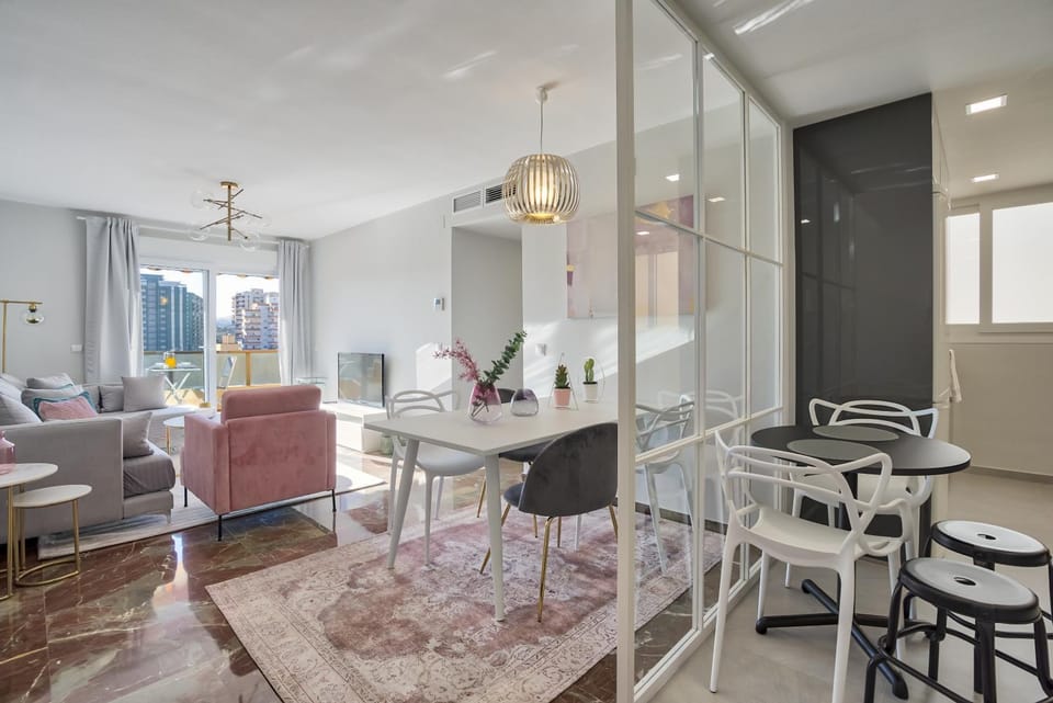 Living room, Seating area, Dining area