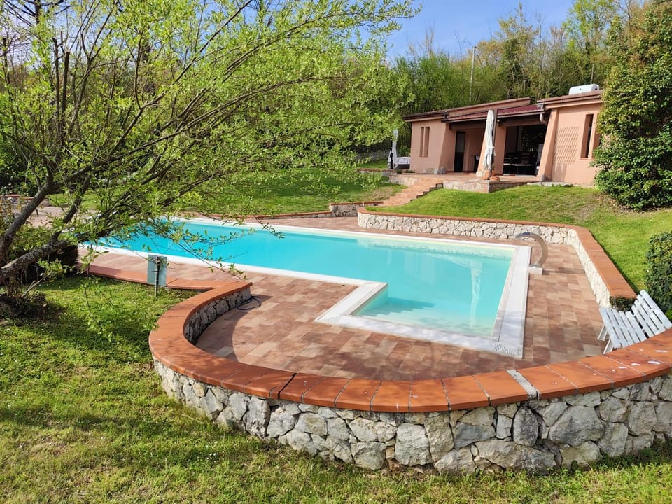 Spring, Day, Natural landscape, Garden, Pool view, Swimming pool, Swimming pool