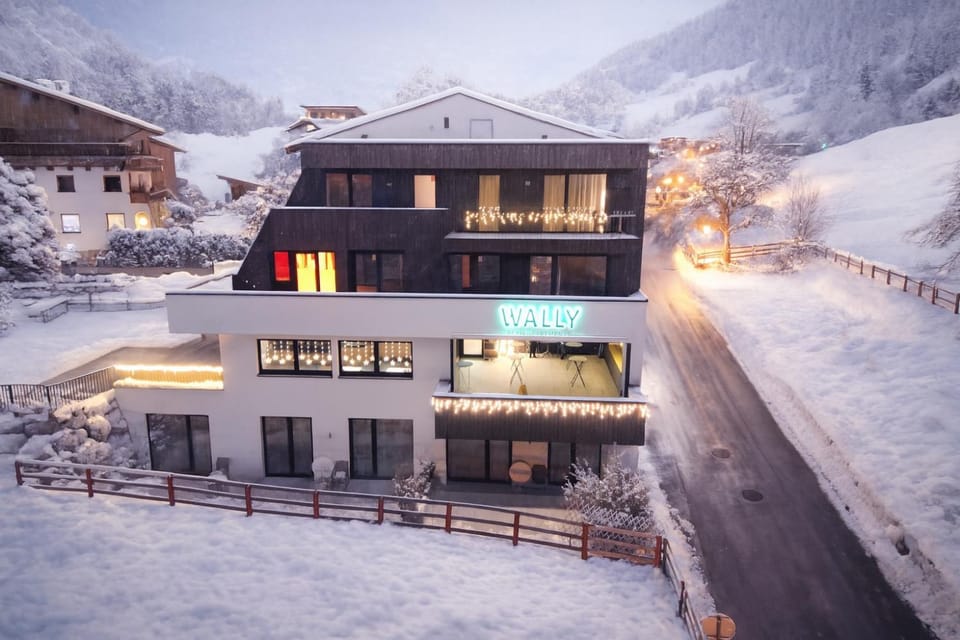 Property building, Natural landscape, Winter, Mountain view