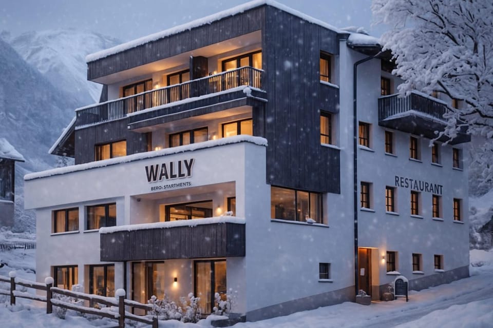 Property building, Natural landscape, Winter, Mountain view