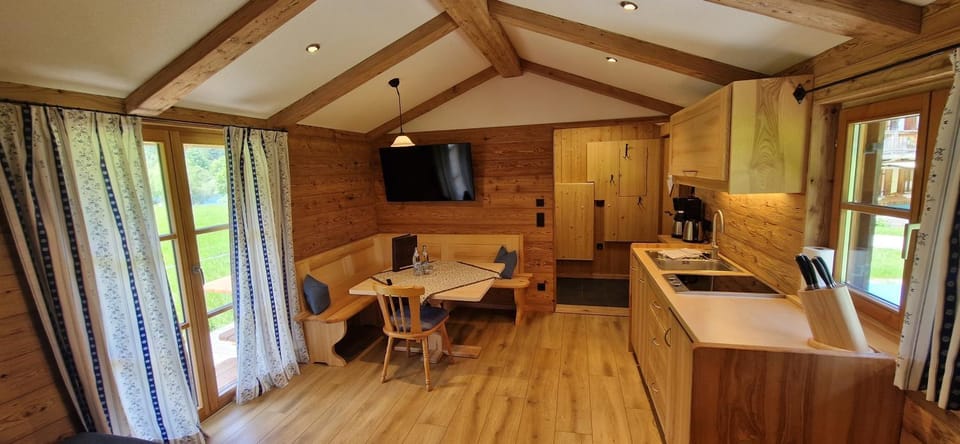 Kitchen or kitchenette, Living room, Dining area