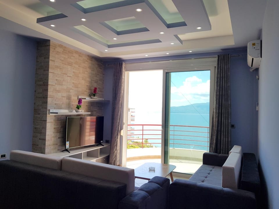 Living room, Seating area, Mountain view, Sea view