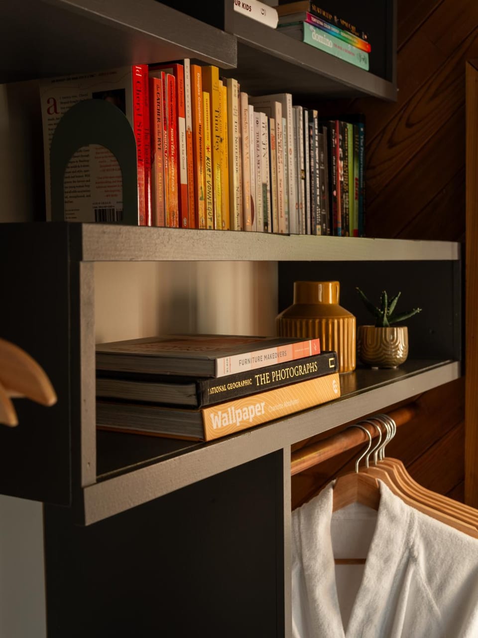 Library, wardrobe