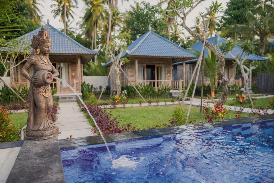 Property building, Spring, Day, Garden, Garden view, Pool view, Swimming pool