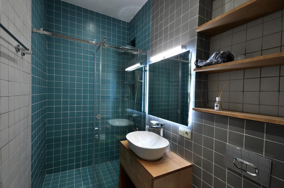 Shower, Toilet, Bathroom, towels