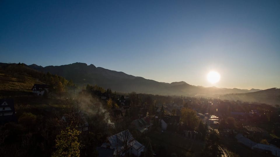 Property building, Natural landscape, Hiking, Mountain view, Sunset