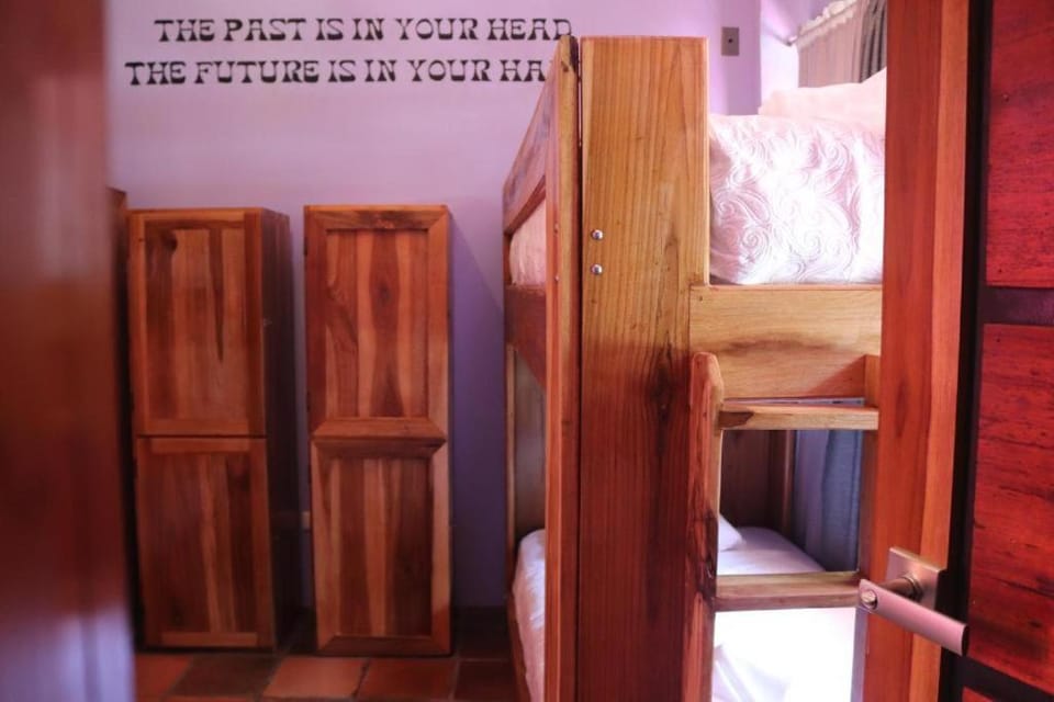 Bedroom, bunk bed, locker, air conditioner