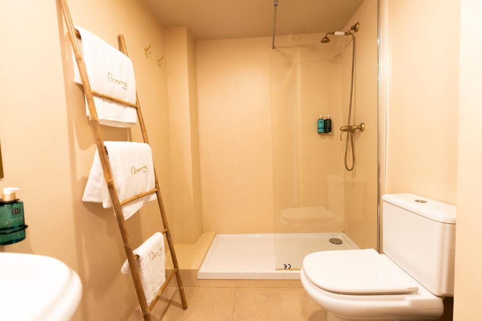 Shower, Toilet, towels