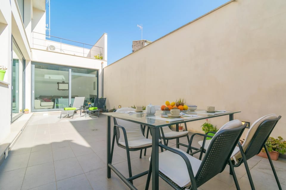 Patio, Seating area, Dining area