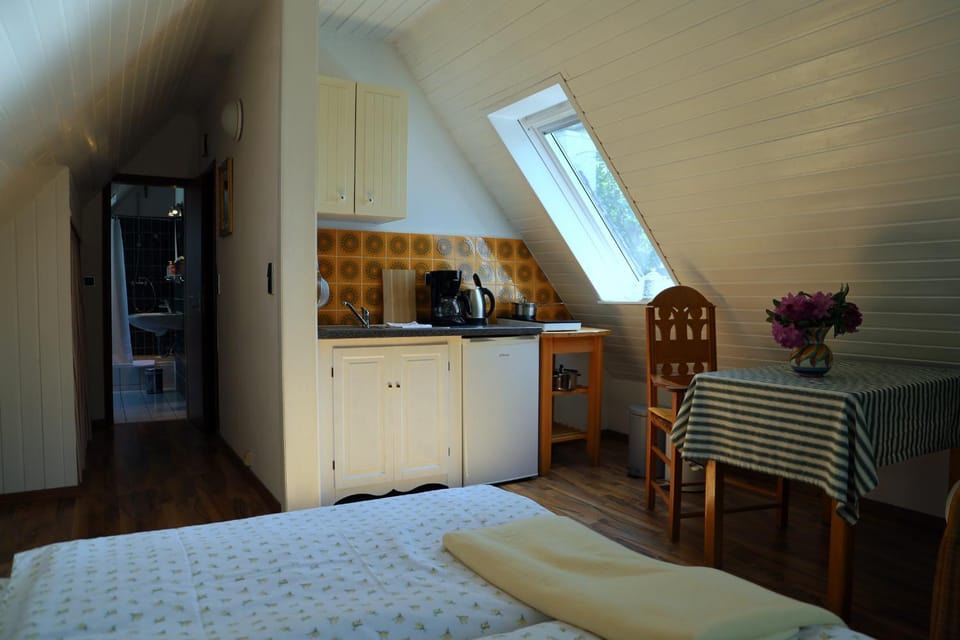 Kitchen or kitchenette, Living room, Bedroom