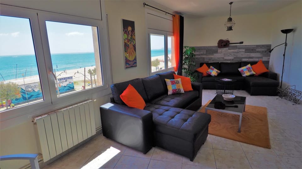 Living room, Seating area, Sea view