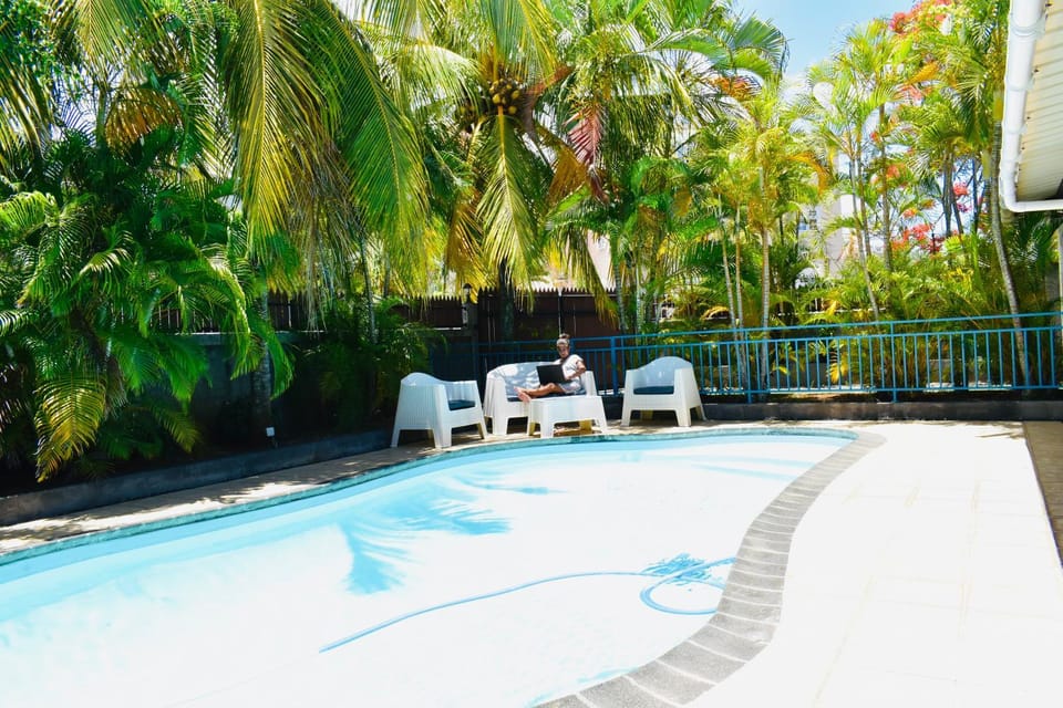 Pool view, Swimming pool, sunbed